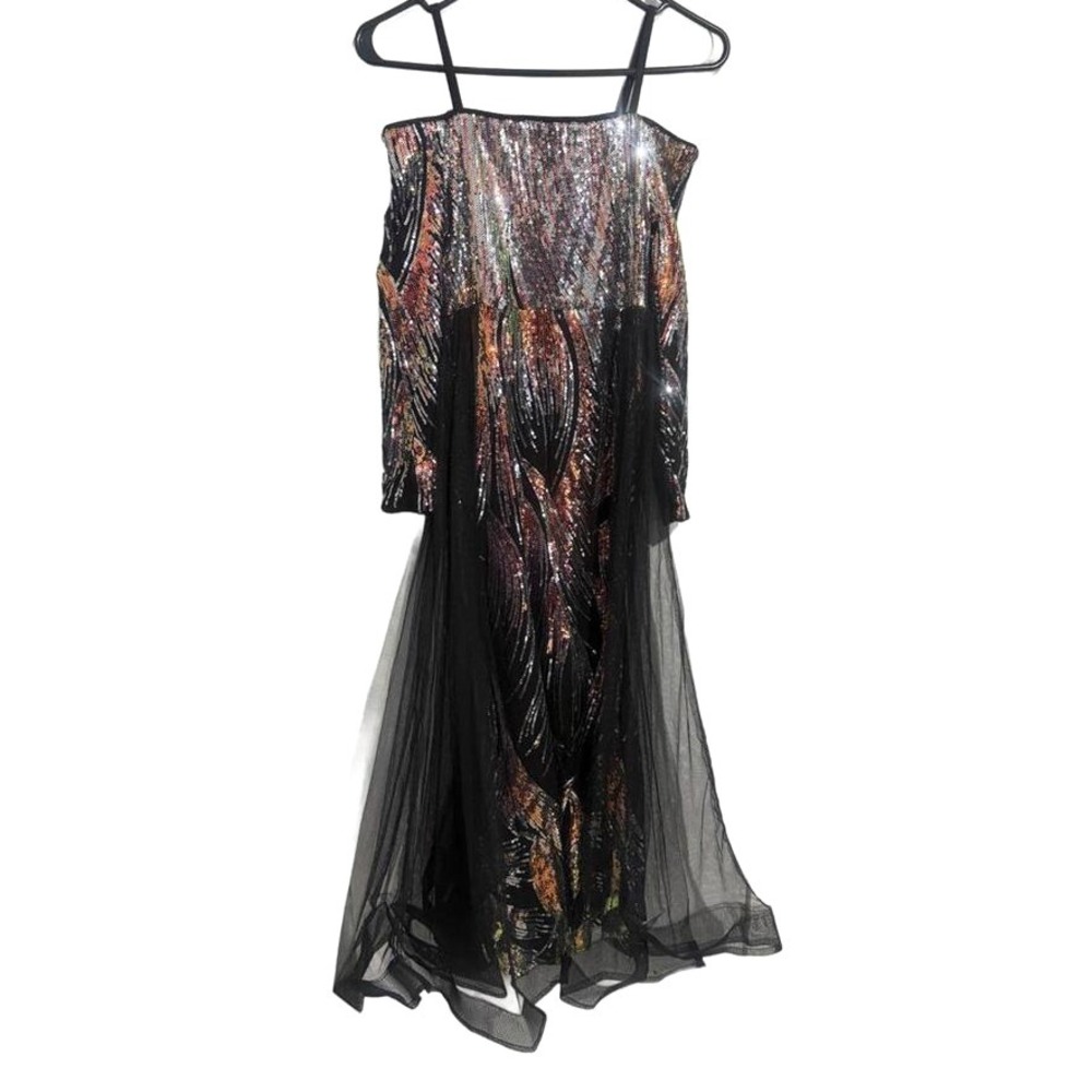 Alyssa & Leo Youths Sequin and Mesh‎ Evening Dress Size L